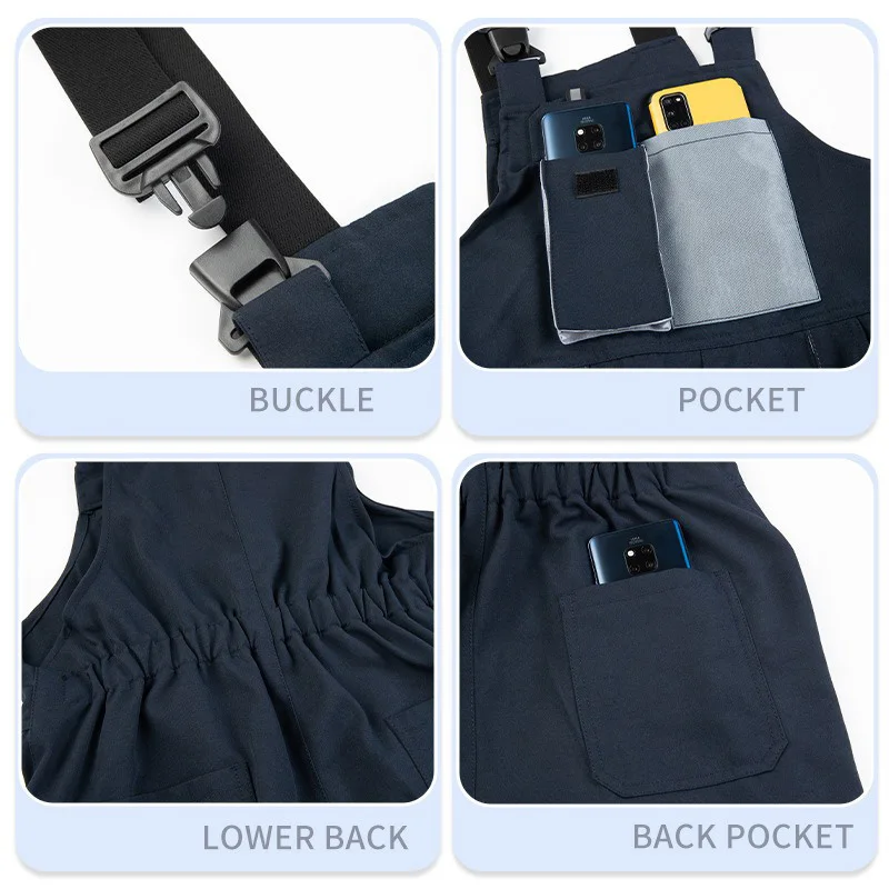 Salopette pour hommes de haute qualité, grande combinaison multi-poches, barboteuse résistante à l'usure, vêtements de Protection du travail en usine, costumes de travail pour hommes