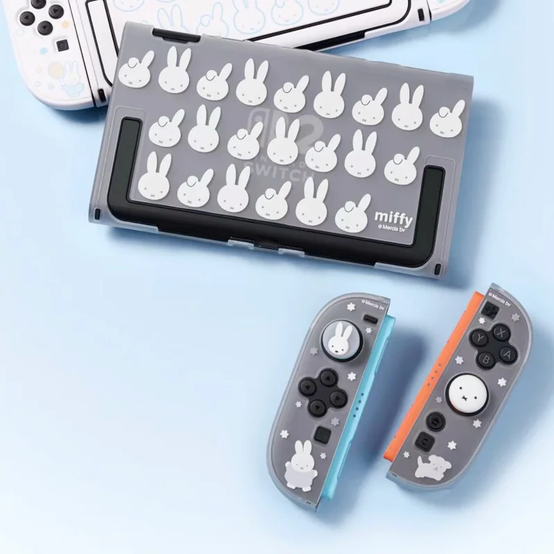 

Geekshare Miffy Thumb Grip Caps Soap Bubble Soft Silicone Replacement Button Stick Covers For Nintendo Switch 2 Joycon Gamepad