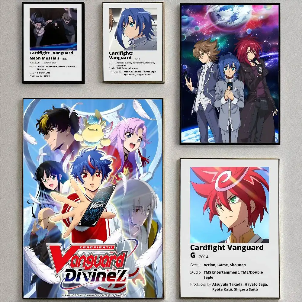 Anime Cardfight Vanguard Posters High Quality Self-adhesive Wall Art Decorations Color Prints Sticky