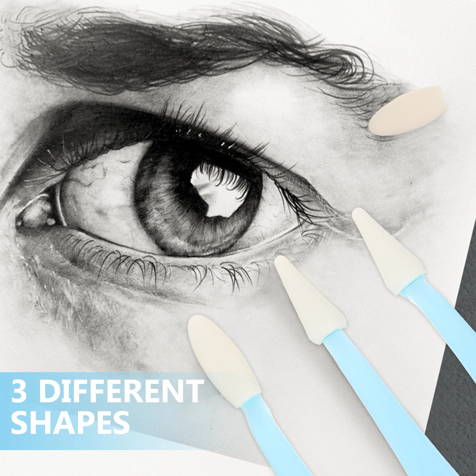 

Practical Small Tool Sketch Wiper Artist Charcoal Eraser Sponge Rub Wipes Sponges Highlight Wiping Different Tips