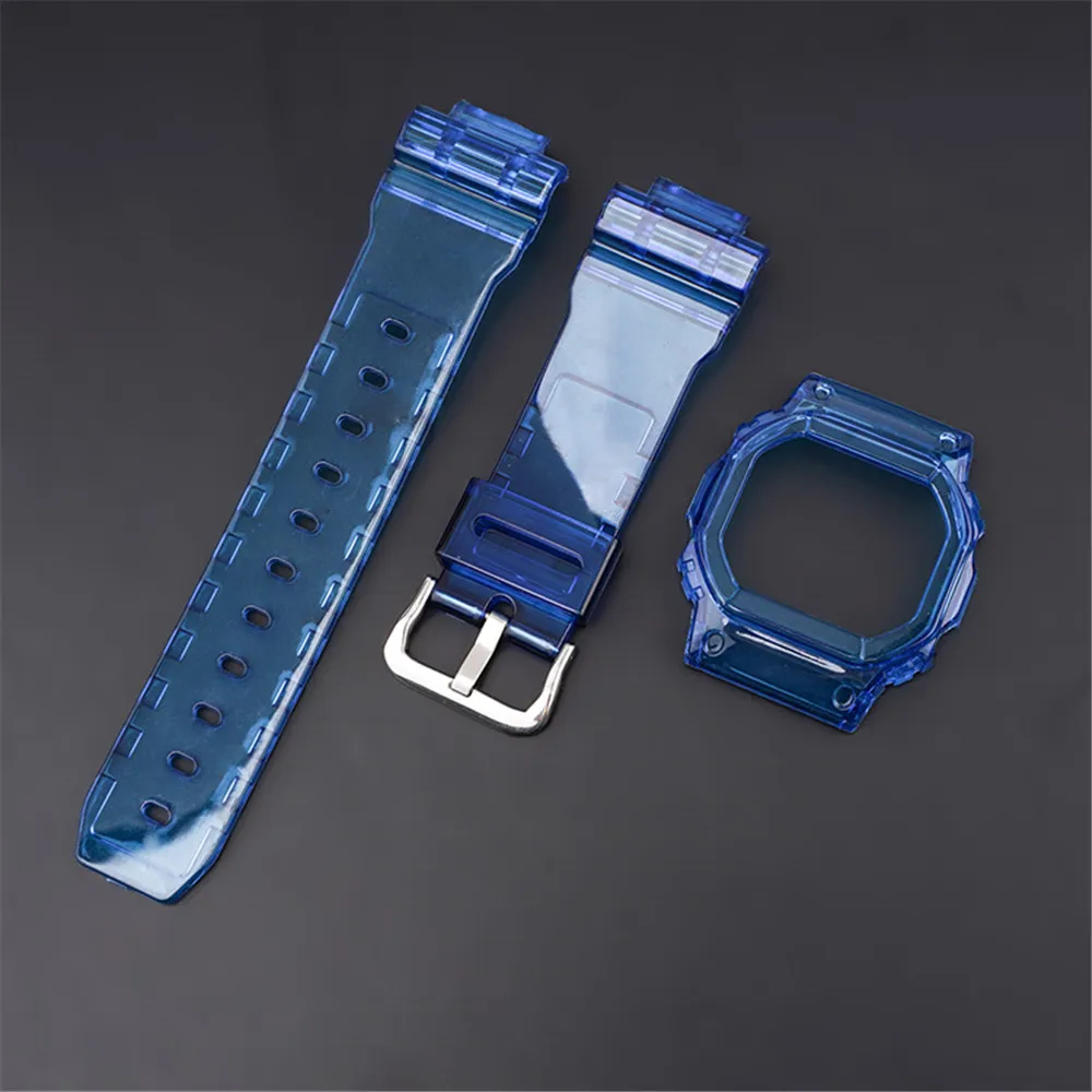 Resin Watch Strap+Case for Casio G-Shock DW-5600/5000/5030/5025 GW-M5610/M5600 G-5600 GLX-5600 Wrist Band Bracelet Accessories