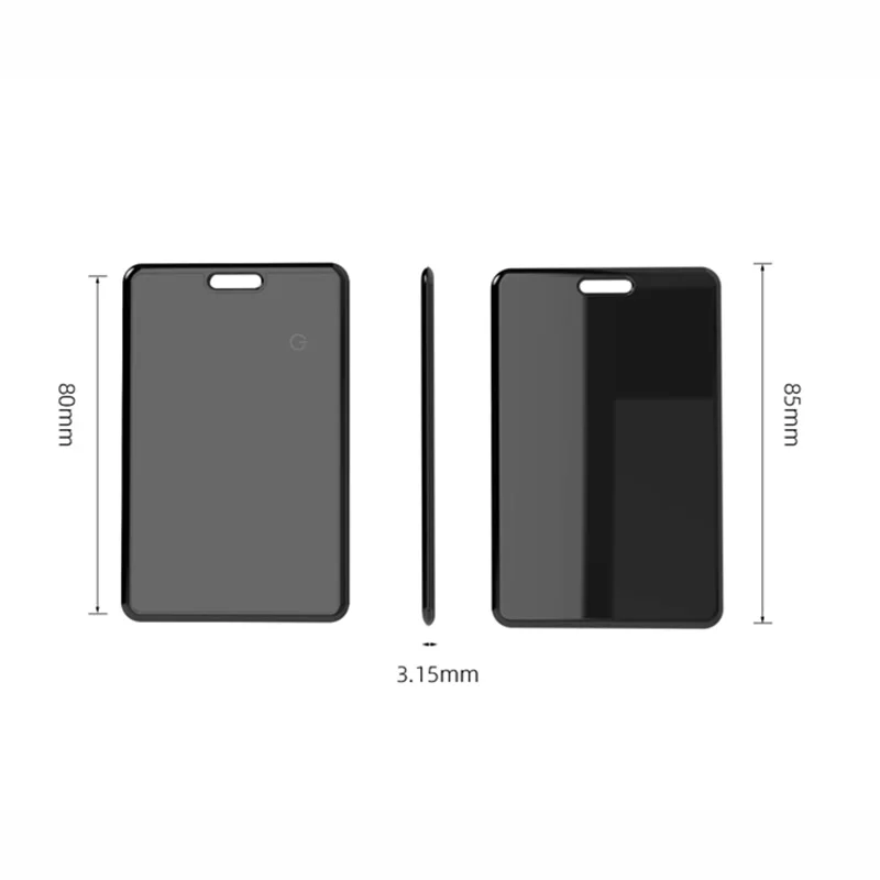 지갑 트래커 카드 충전식 슬림 파인더, 구글 나인모어 앱과 호환 (Apple 전용) - 수하물 태그, 여권용 품목 위치 추적기