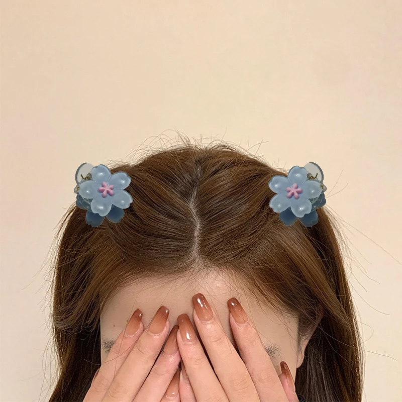 Mini Jelly Cherry Blossom Claw Clip Zoete Baby Haarspelden Kids Haarclips Kinderen Hoofddeksels Prinses Meisjes Haaraccessoires