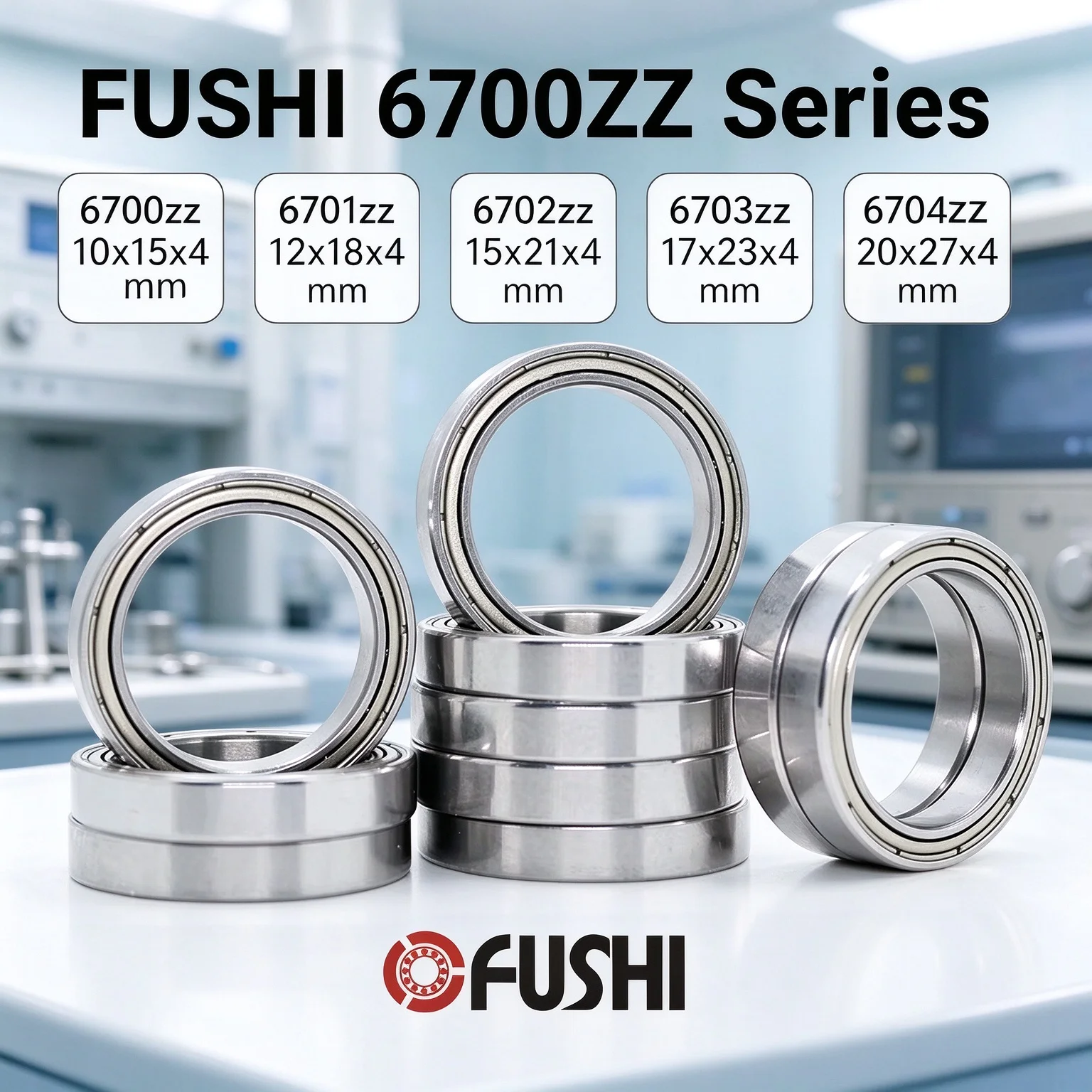 10pcs Thin Section Bearings 6700ZZ 6701ZZ 6702ZZ 6703ZZ 6704ZZ Metal Sealed Shielded 10*15*4 12*18*4 15*21*4 17*23*4 20*27*4 mm