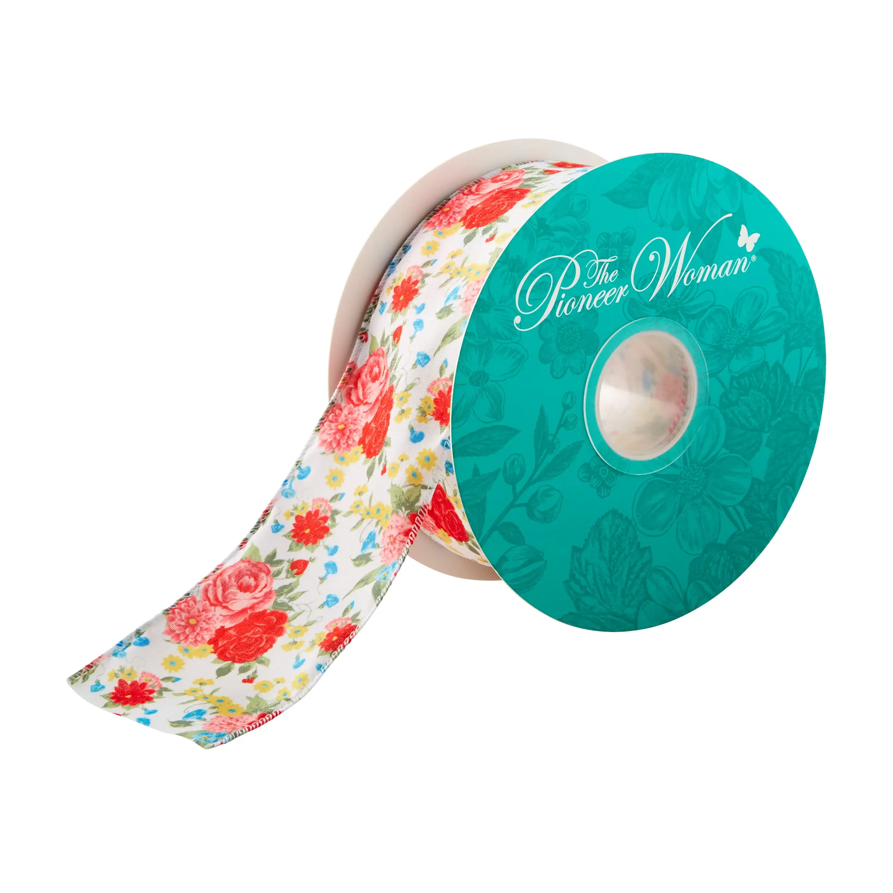 

Sweet Rose Ditsy Polyester Merrow Wire Edge Ribbon, 2.5 X 25 Yards