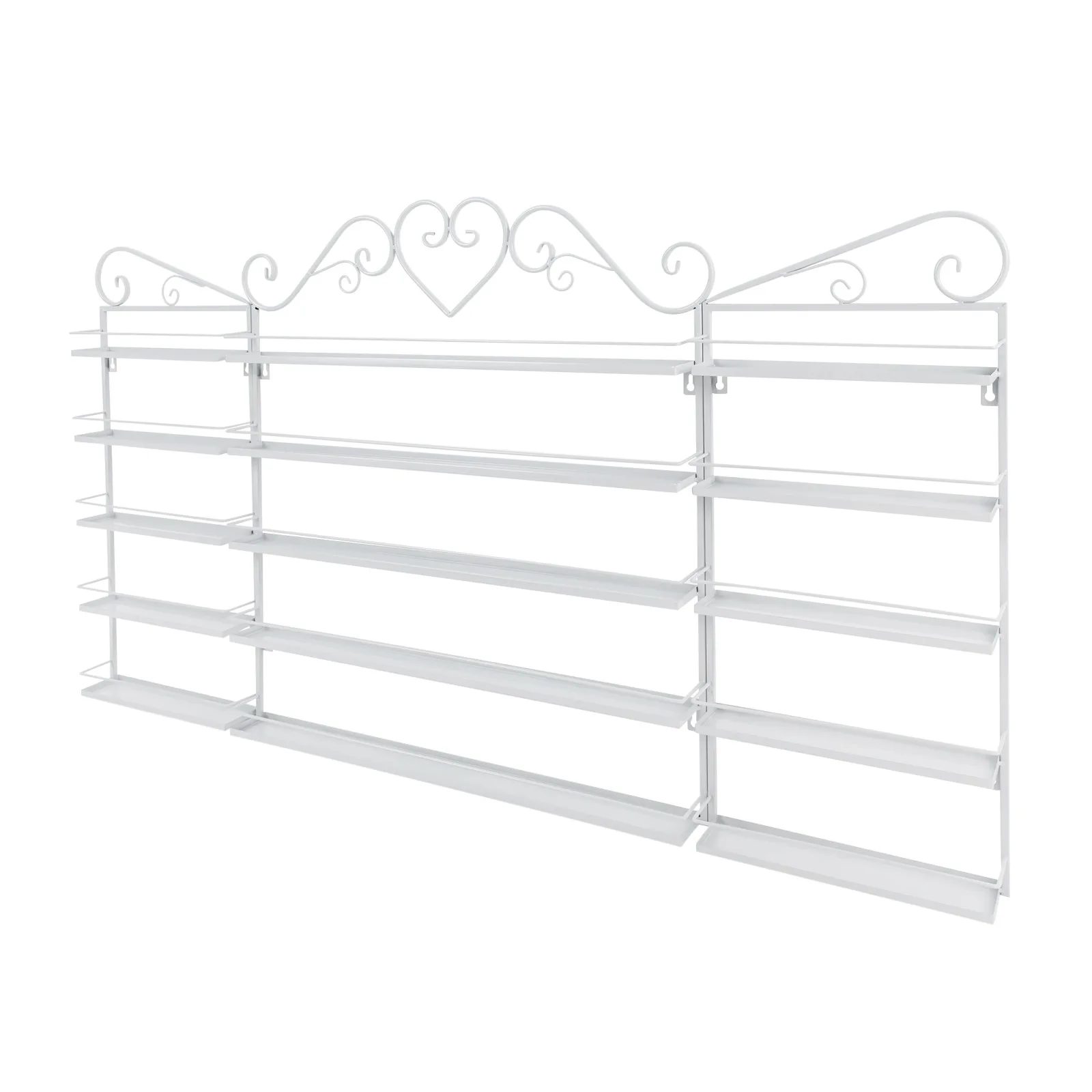 5-poziomowy organizer na lakiery do paznokci, ścienny regał do przechowywania lakierów do paznokci do salonu kosmetycznego