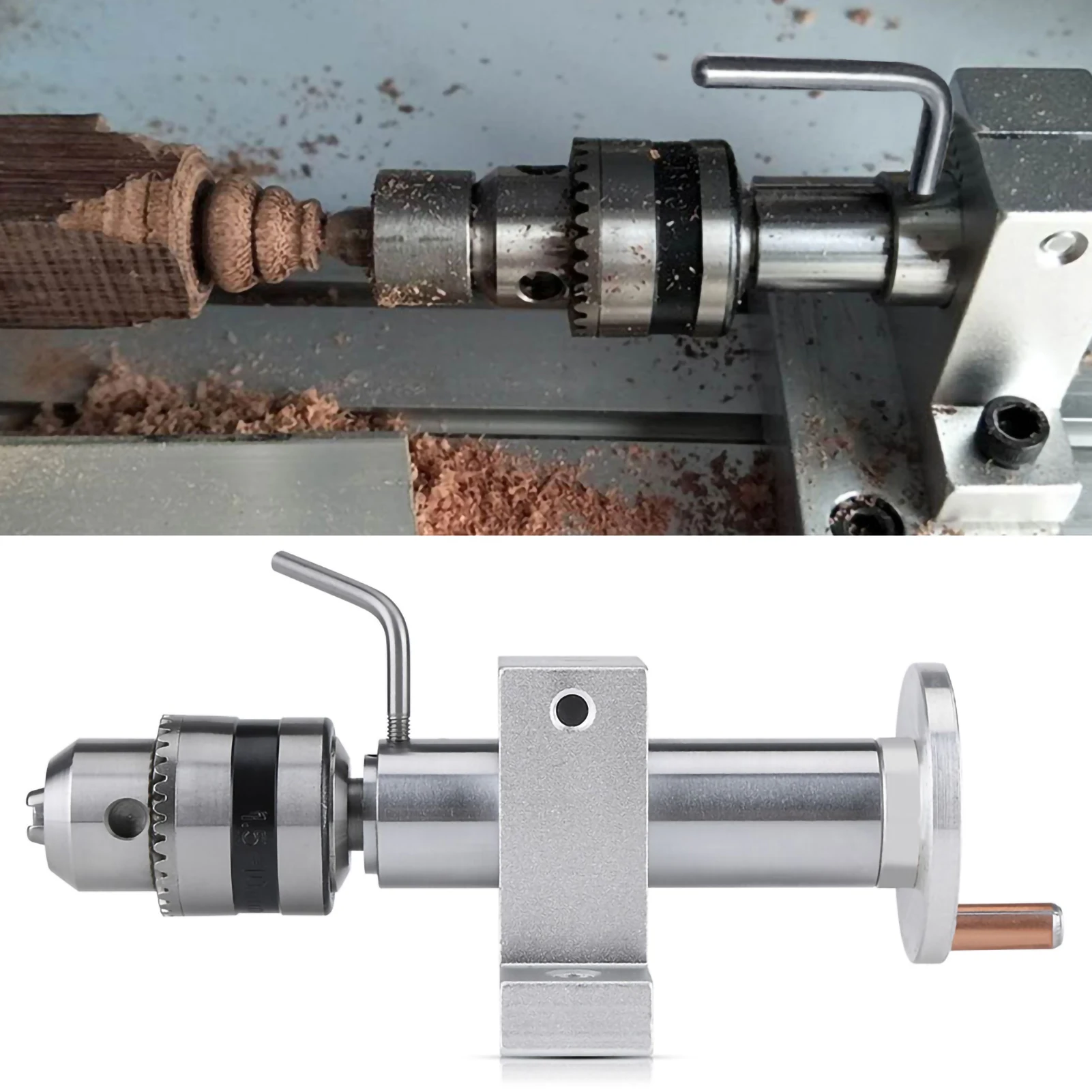 

Revolving Centre, Precise Live Revolving Centre with Wrench for Mini Lathe Machine DIY Woodworking