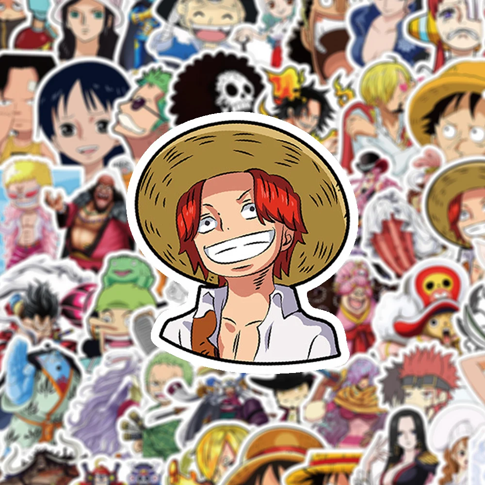 10/30/50pcs EEN STUK Anime Stickers Luffy Zoro Ace Cartoon Graffiti Decals Waterfles Briefpapier Notebook cool Manga Sticker