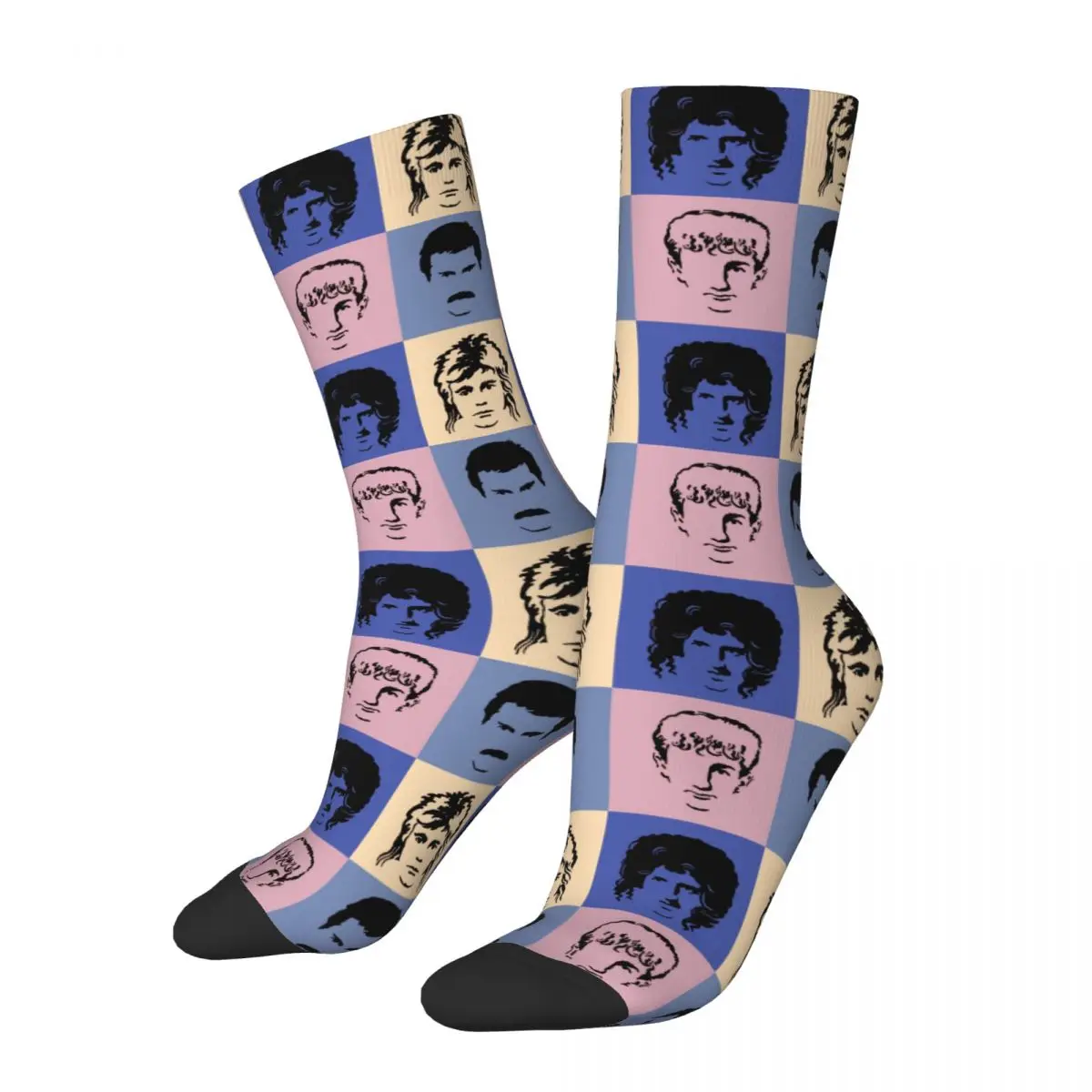 Queens Socks Men's Women's Polyester Fashion Freddies Mercurys Band Socks Hip Hop Spring Summer Autumn Winter Socks Gifts