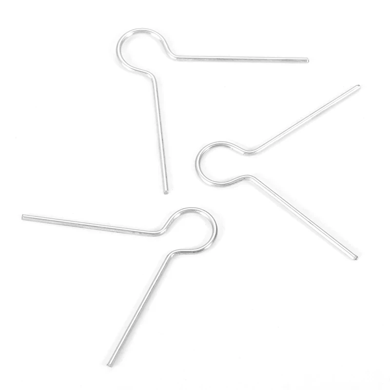 100pcs/lot 1/2" Round Silver Xmas Porcelain Glass Christmas Ornament Color Egg Round Christmas Metal Hook Spring Wire Hanger Cap - Image 3