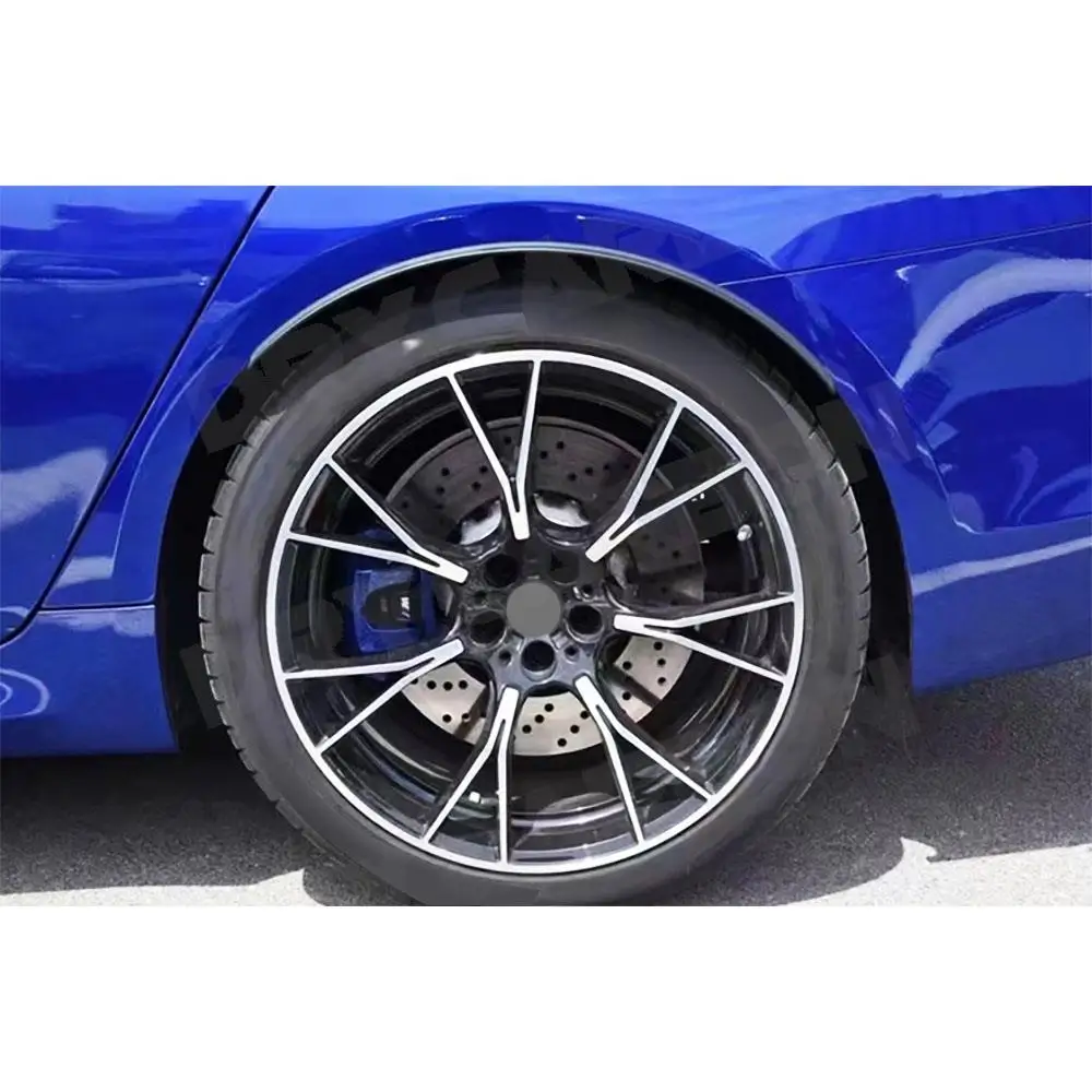 PP Black Car Rear Wheel Arches Fender Flares Mudguards Trims for BMW 5 Series G30 G38 2017+ Back Wheel Eyebrows Guards - view 5