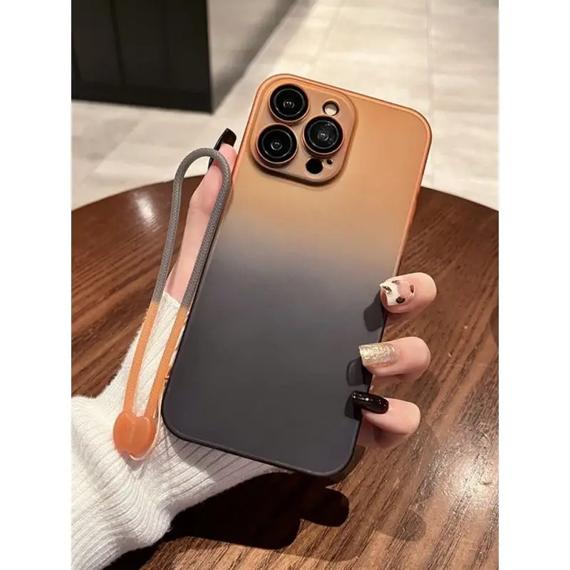 Frosted gradient hard case for iPhone14pro phone case iPhone14 New Dust Premium sense iPhone13 All inclusive