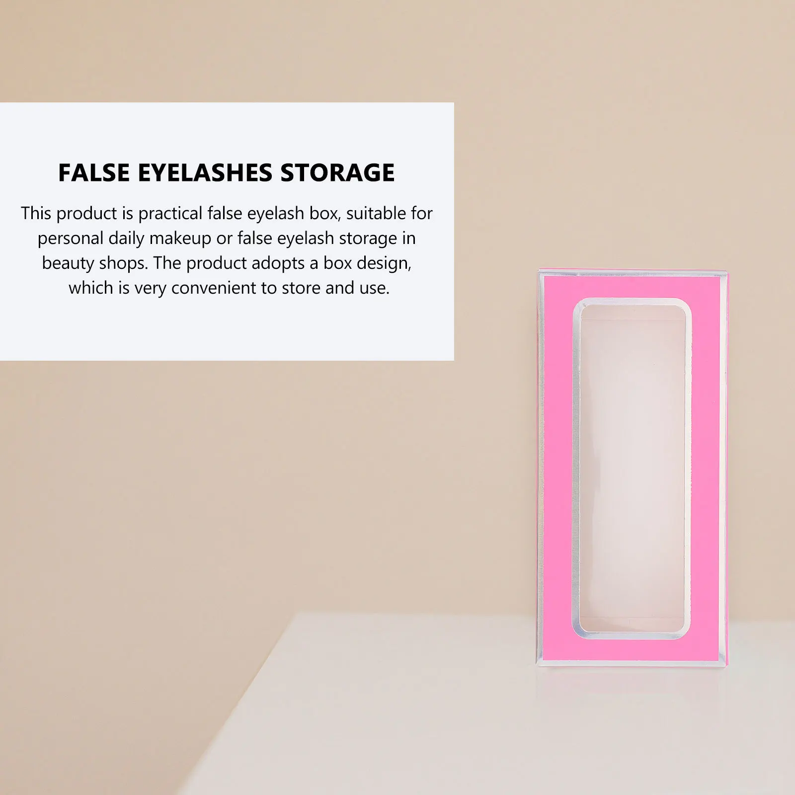 30Pcs Empty False Eyelash Storage Box Lightweight Portable Paper Lash Organizer Case Protective Compact for Daily Makeup