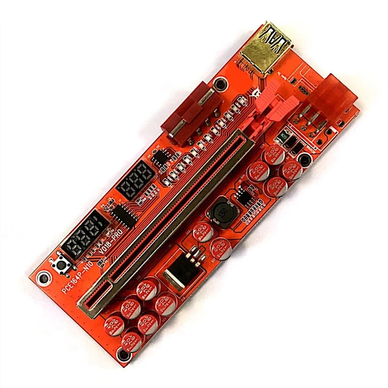 PCIE Graphics Card Extension Cable VER018 PRO USB3.0 PCI-E Riser Card PCI-E 1X To 16X Graphics Card Adapter Cable