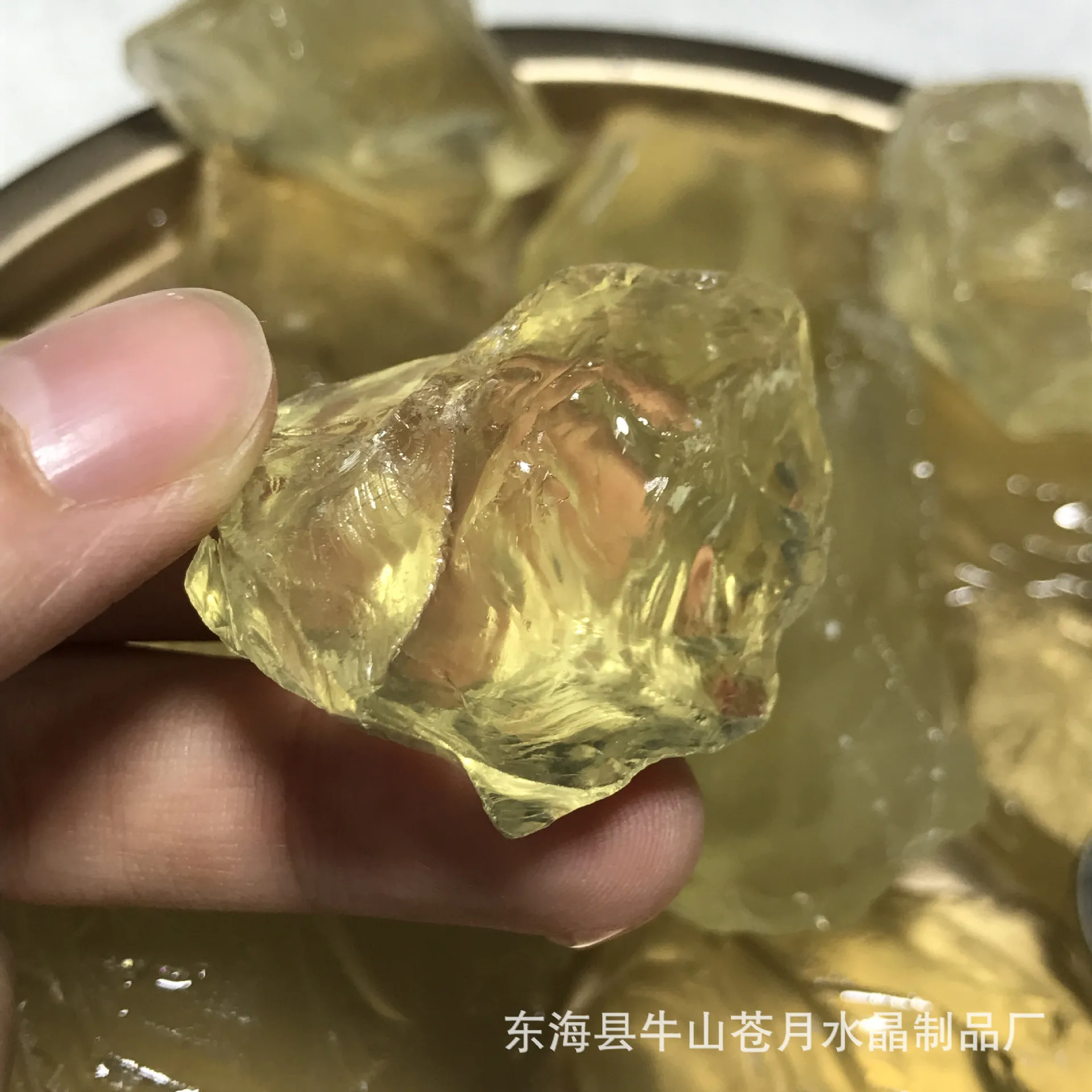 Natural Citrine Rough Stone, Accompanying Crystal Gravel, Mineral Raw Materials, Furniture Decoration