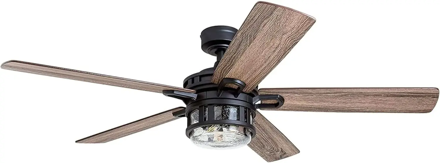 

Ceiling Fans 52 Inch Contemporary Indoor LED Ceiling Fan with Light and Remote Control,Dual Finish Blades,Reversible Motor