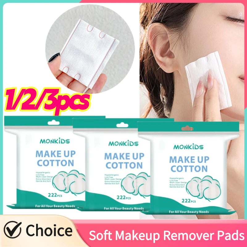 1/2/3 حقيبة على الوجهين إزالة ماكياج وسادات قطنية لينة تنفس اللؤلؤ محكم وسادات قطنية لتنظيف الوجه اليومي #1