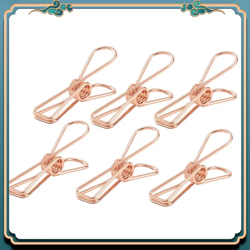 50Pcs Hollow Long Tail Clip Food Sealing Clip For Tent Decoration String Lighs Hangers RV Tent Hangers Highly Recommended