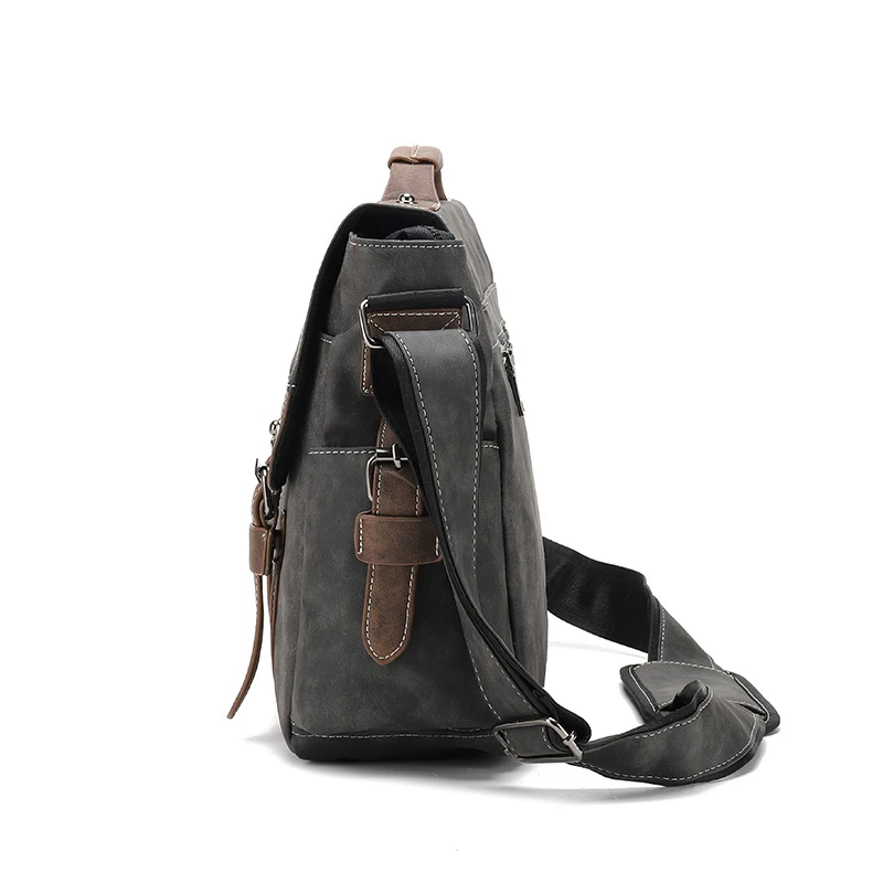 Borse da uomo in pelle PU di alta qualità Borsa a tracolla da uomo con valigetta di grande capacità Casual Nuove borse a tracolla per laptop grandi per uomo