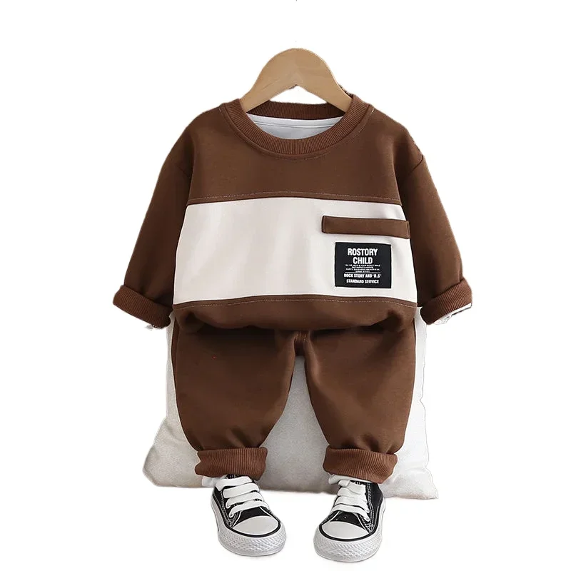 

Kids Boy Clothes Infant Outfit Fashion Kids Toddler Casual Tracksuits Set Spring Autumn Children Cartoon T-shirt Pants 2Pcs/sets