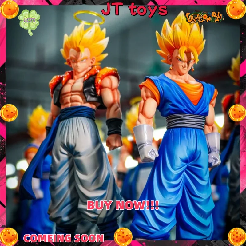 

В НАЛИЧИИ 30 см JT игрушки Dragon Ball аниме фигурки Gogeta Vegetto фигурки ПВХ статуя украшение для комнаты и рабочего стола модель игрушка в подарок