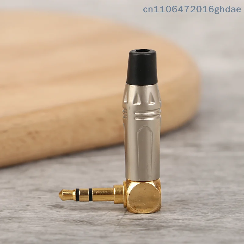 （Summer6）1 Pc Right Angle Mini Jack 3.5mm Stereo Right Angle Male Plug Audio Repair Earphone Soldering Adapter Solder Connector