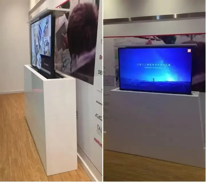 ZJW STLF Advanced Cheap Tv Lift Tv Remote Control Ten Electric Mobile Bracket  Stand Diy Motorized Sliding Tv Mount Swive