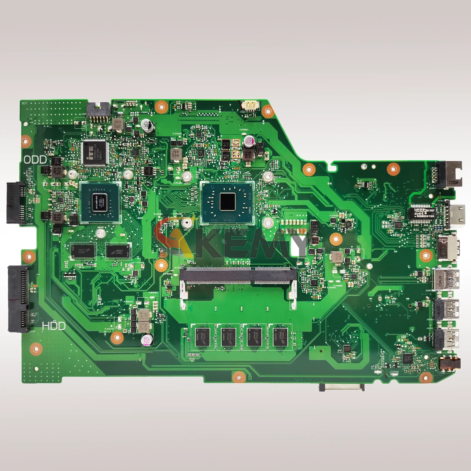 Материнская плата для ноутбука X751NV для ASUS VivoBook X751NV X751NA X751N X751NC K751N, материнская плата для ноутбука с процессором Celeron, 106% tests, ОК