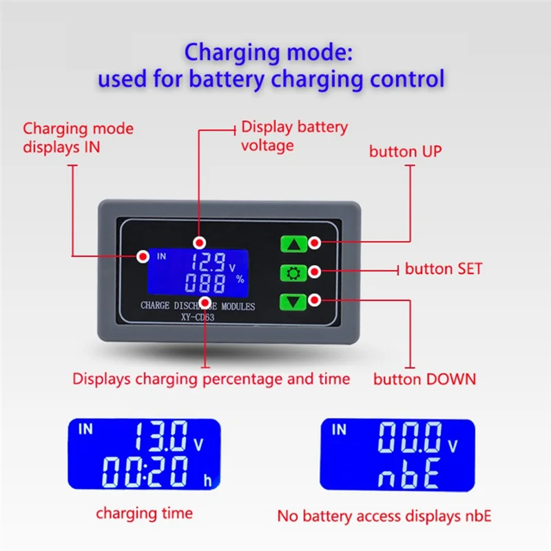 ABPQ-XY-CD63 CD63 30A Battery Charging Control Module Full Power Off Battery Protector Undervoltage Power Protector