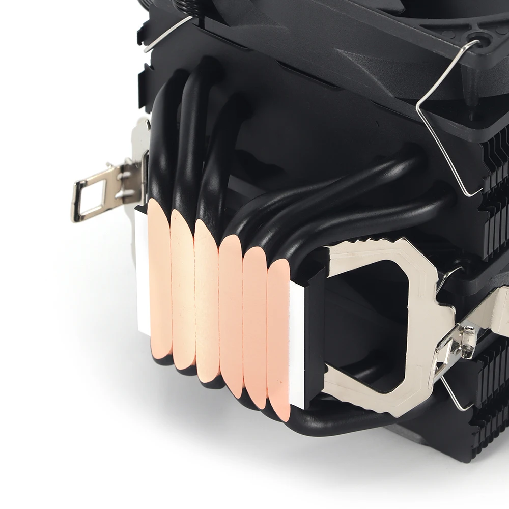 Imagem -04 - Heat Pipes Cpu Cooler Pin Pwm Rgb pc Quiet Intel Lga 1700 2011 20113 1200 1150 1151 X79 X99 e5 Amd Am3 Am4 Cpu Cooling Fan 6