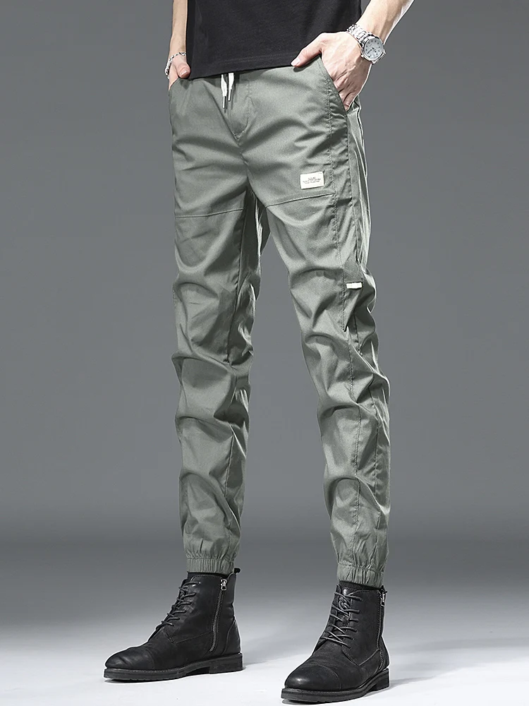 

Повседневная свободная мужская рабочая одежда, брюки, модные брюки Харадзюку, простые осенне-зимние новые поступления, молодежная энергетическая смесь хлопка