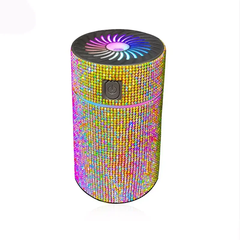 Luxus Diamant Auto Diffusor Luftbefeuchter mit LED Licht Auto Luftreiniger Aromatherapie Diffusor Lufterfrischer Auto Zubehör