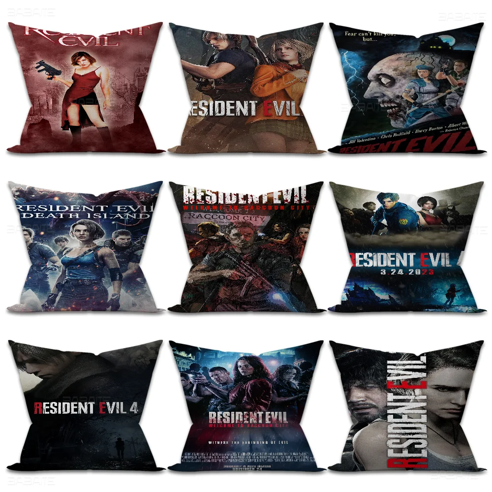 R-Resident-Evil Pillowcases Home Bedding Decorative Pillow Cover Wedding Super Soft Pillow Case