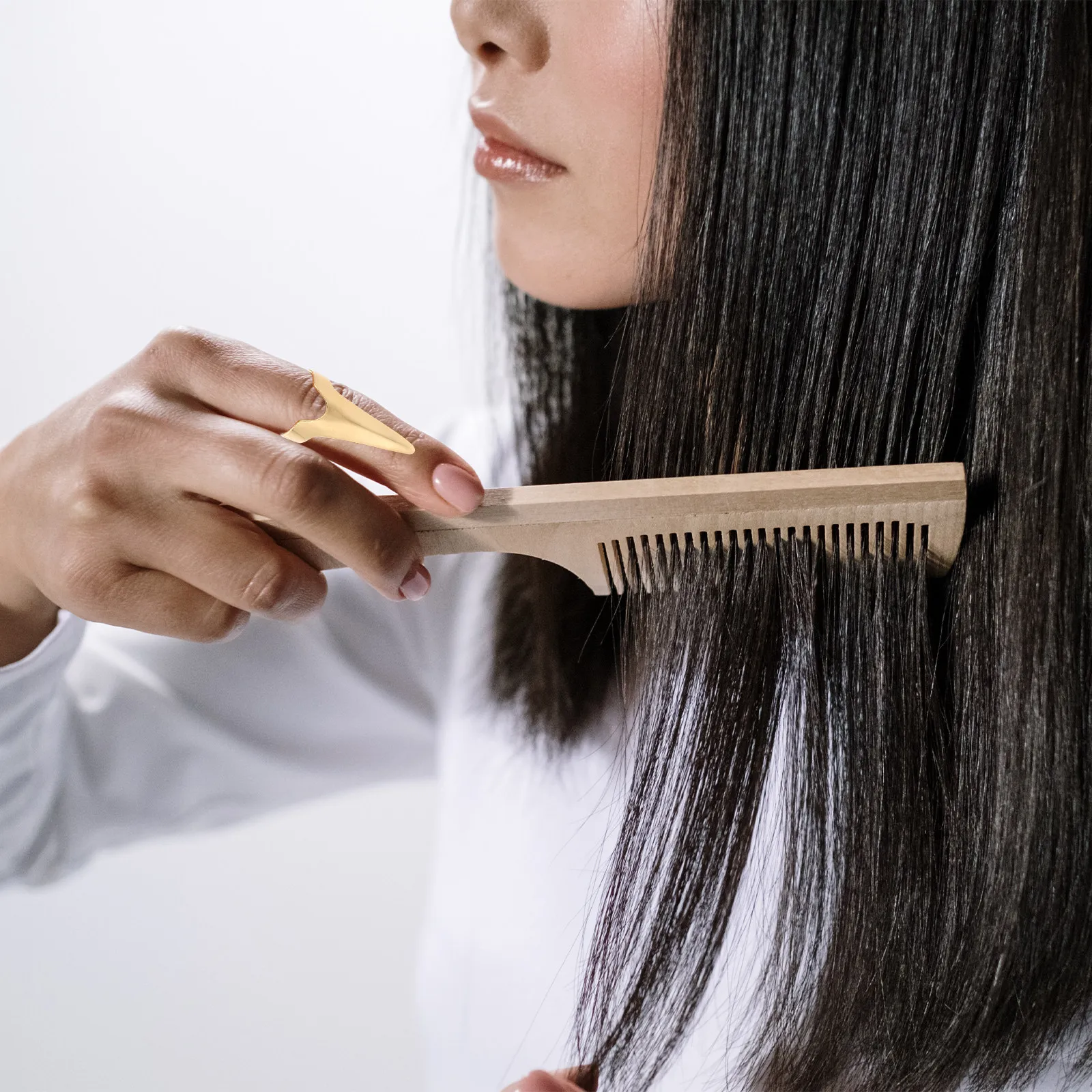 

10Pcs Hair Sectioning Tools Metal Nail Fingers Hair Parting Rings Braiding Accessories Salon Supplies Metal Finger Claws