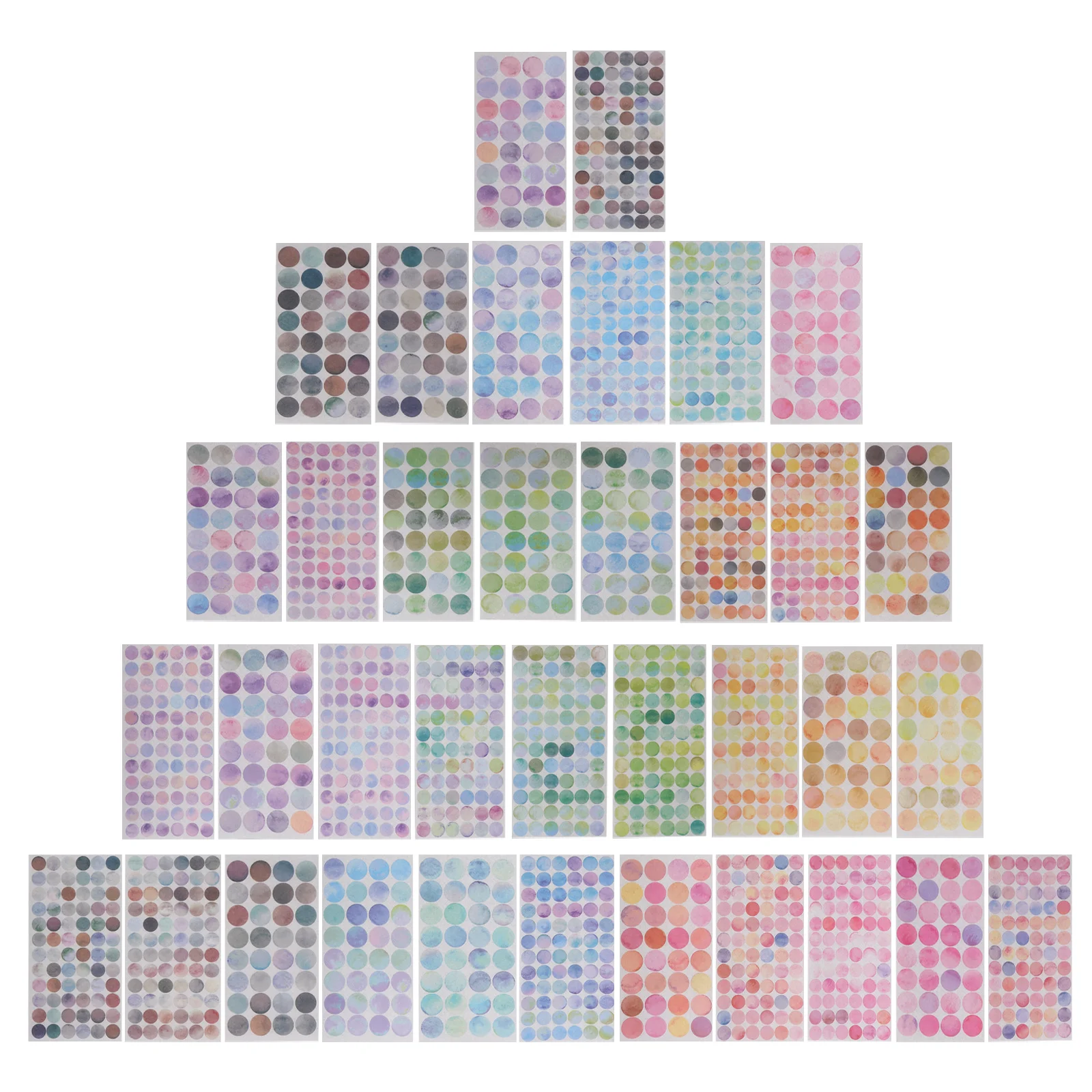 36 Sheets Colorful Dot Stickers Colored Coding Labels Round Sticker Labels For Organization Craft Diy Small Circle