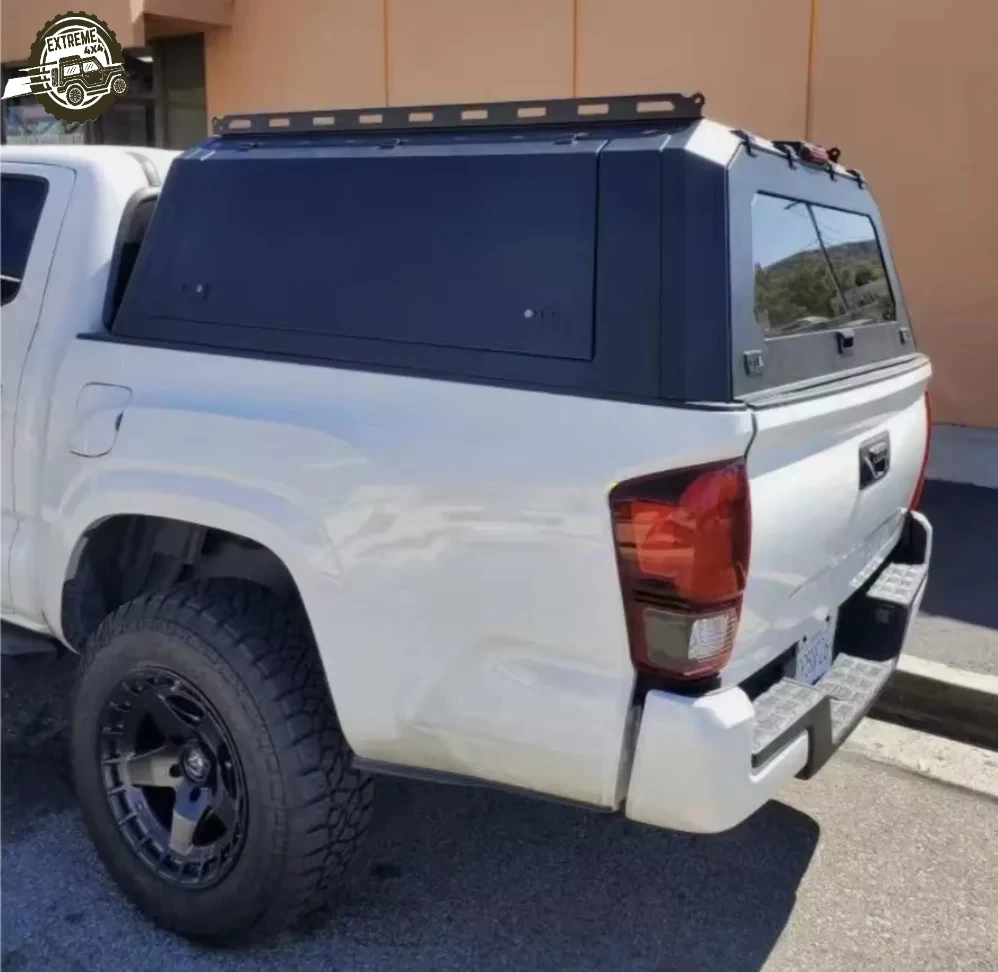 EXTREME Hardtop Canopy for Toyota for 4x4 Pickup Truck-Waterproof Manual Steel Topper with Tailbox & Locking Feature