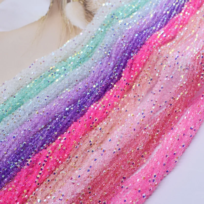 

3mm 5 strand/bag AB Color Bicone Crystal Glass Beads Loose Spacer Beads Austria Faceted Crystal Beads For Jewelry Making DIY