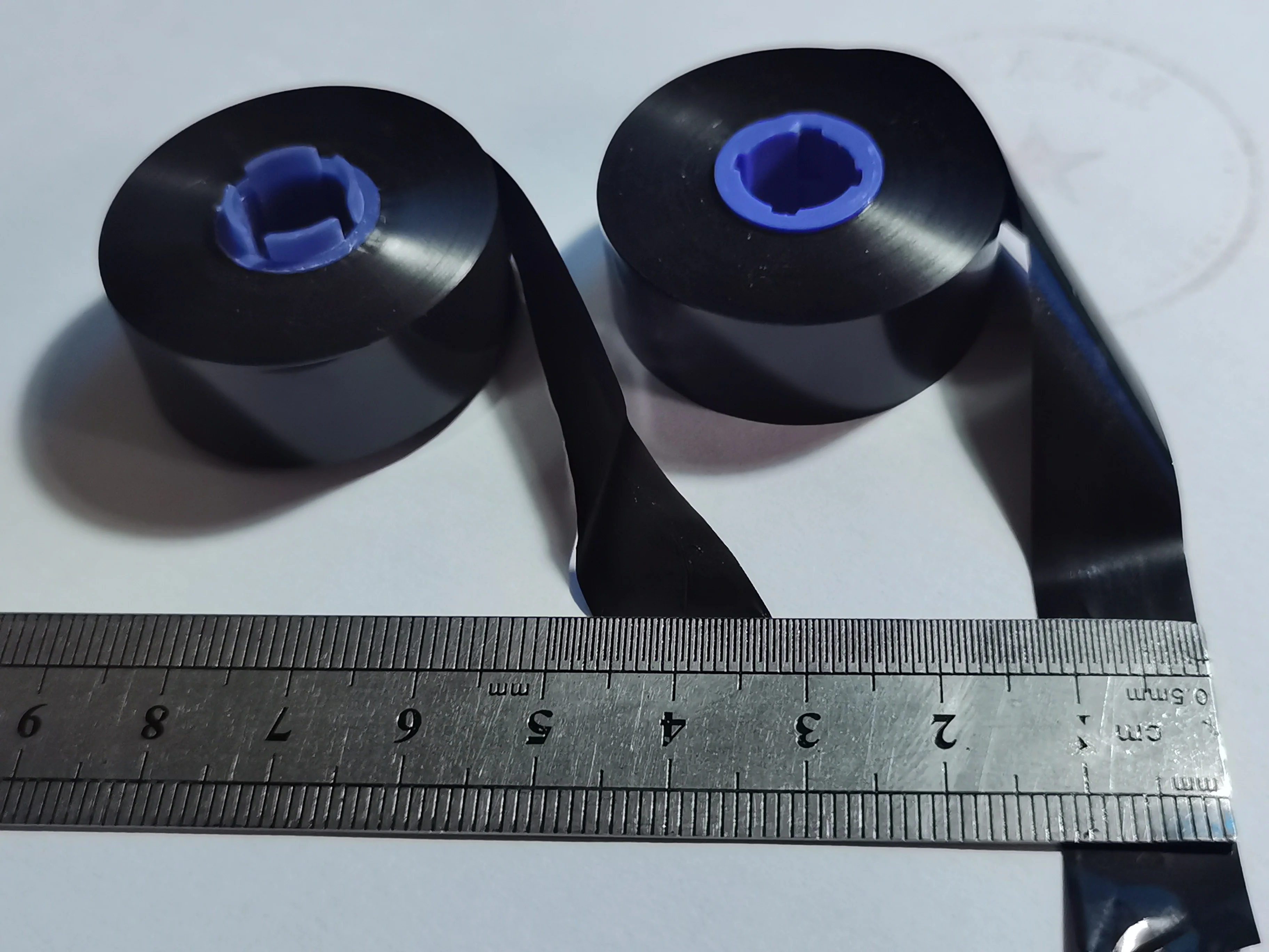 Resina preta Printable PETPVC Material Ribbon Core, largura 12mm, comprimento 100 m