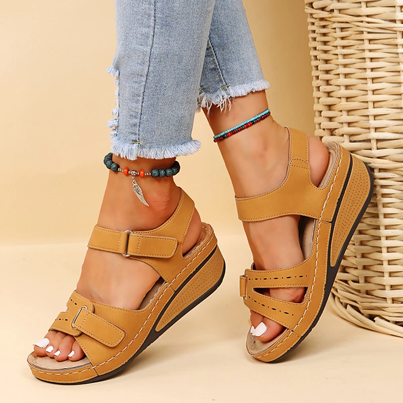 Summer Wedge Sandals for Women 2023 New Fashion Non Slip Beach Shoes Woman Lightweight Casual Platform Sandalias Mujer Plus Size