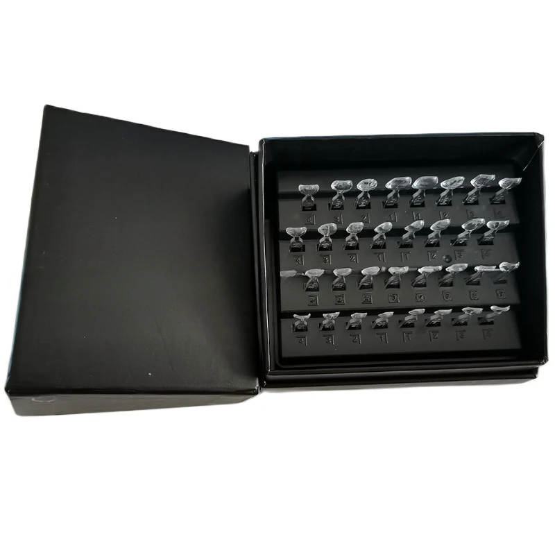 32PCS/box Dental Veneer Mould Kit Dental Veneer Composite Resin Light Cure Filling Anterior Front Teeth Whitening Dentist Tools