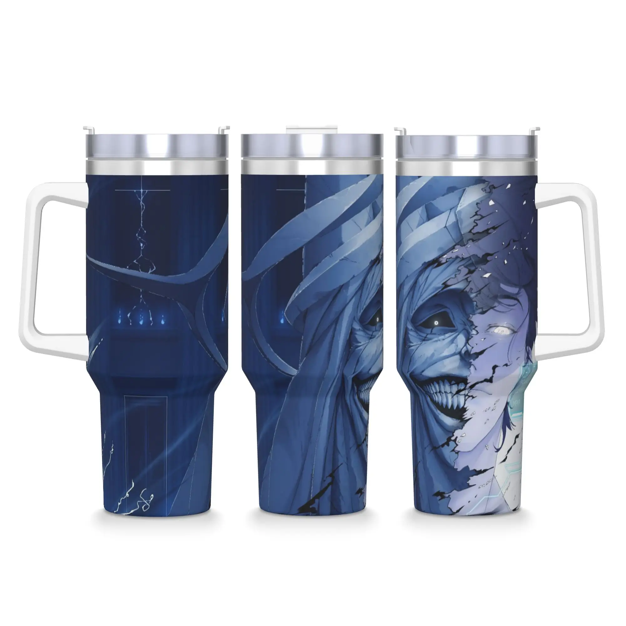40OZ Stainless Steel Tumbler Solo Levelings Anime Coffee Mug  Insulated Cold Drink Mugs Cup Camping Water Bottle
