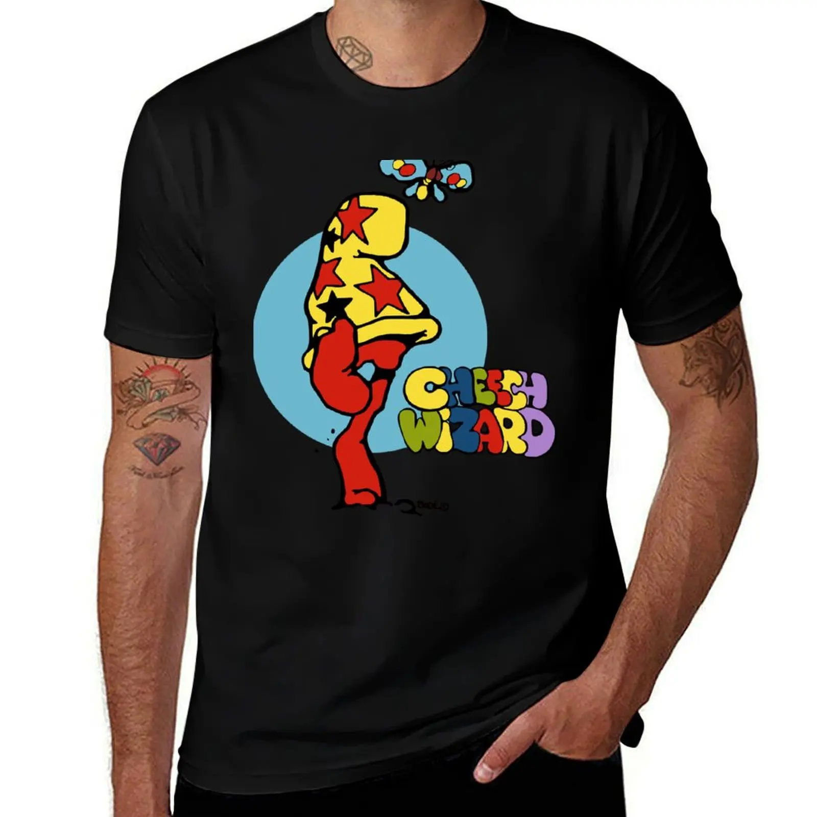Cheech Wizard T-Shirt Basic All Season Solid T-Shirt