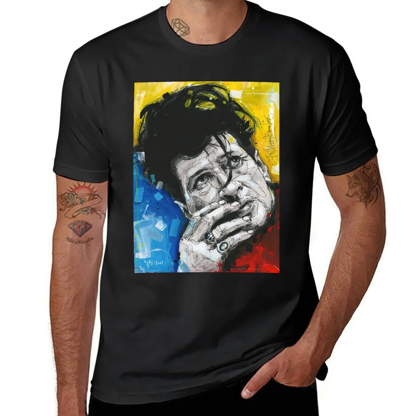 

Herman Brood Watercolor T-Shirt tees boys whites t shirt men