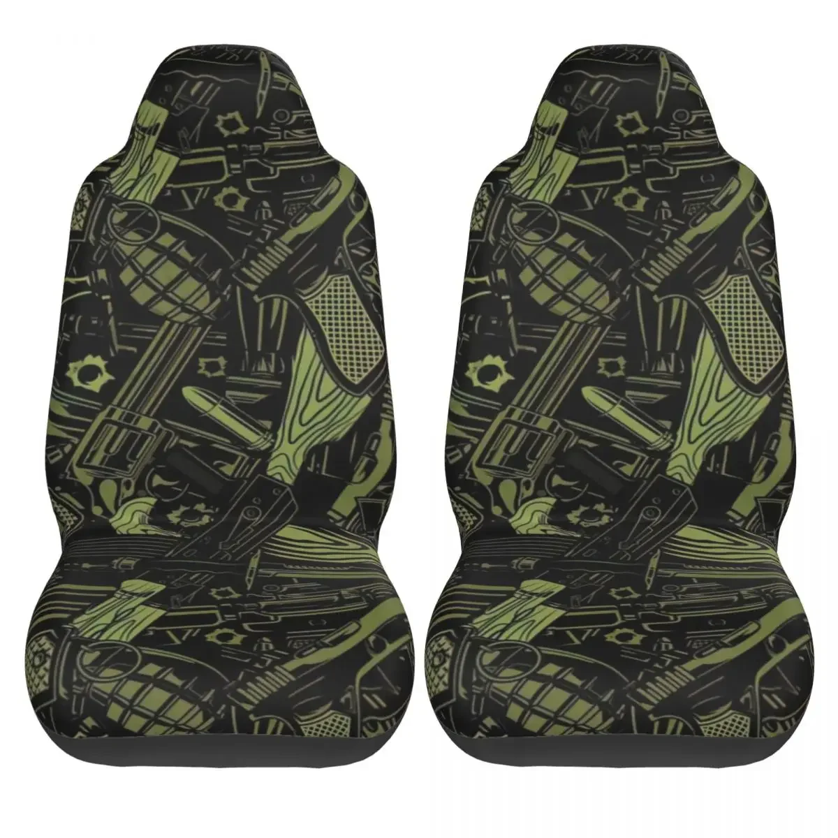 Weapon Box Car Seat Cover Custom Printing Universal Front Protector Accessories Cushion Set