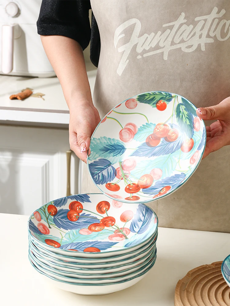 

Новая тарелка Cerc Plate 2025 для домашнего использования и ресторанов, высококачественная глубокая тарелка Qianun Cerc Tableware