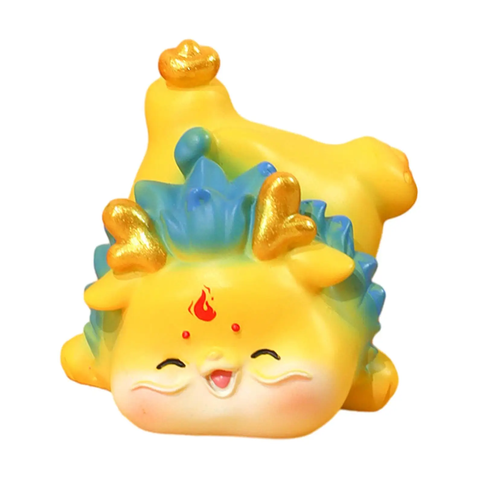 Chinese New Year Dragon Figurine Cute for Living Room Tabletop Car Dashboard