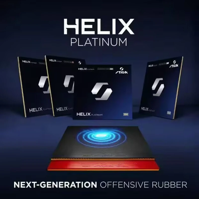 

Накладка для настольного тенниса STIGA HELIX Platinum, высокотензорная, немецкого производства, оригинальная накладка Stiga для пинг-понга.