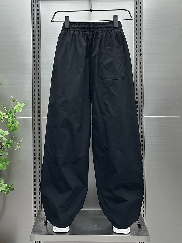 Summer Thin Fashion Trend Outdoor Men's Loose Striped Patchwork Casual Pants Versatile Youth Stylish Quick-Dry Sports Pants