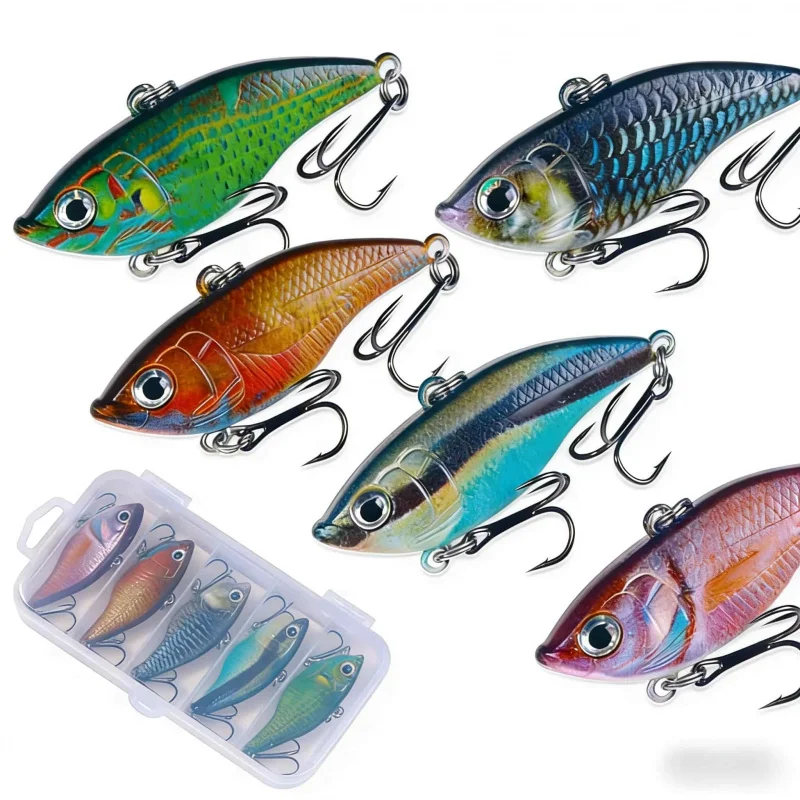 

Приманка-воблер VIBBionic для рыбалки, 5,5 см, 13,7 г, 5 шт. в коробке, окрашенная модель, универсальная приманка для морской и пресноводной рыбалки, высокореалистичная, с длинным хвостовиком