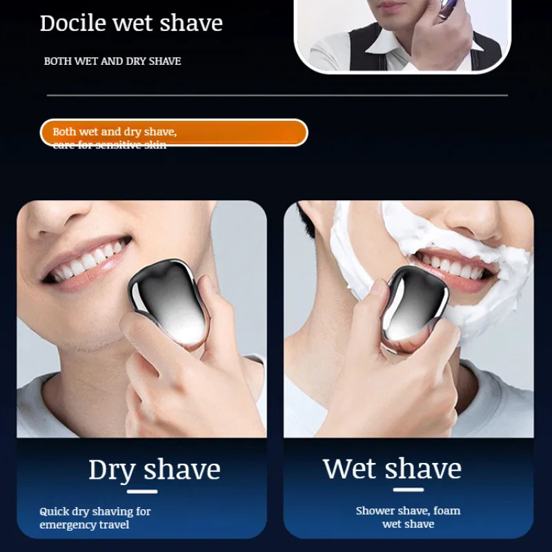 Electric Shaver Convenient and Powerful Beard Trimming Tool Portable Shaver Rechargeable Shaver USB Rechargeable